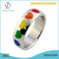 Silver lgbt wedding rings,lesbian commitment ring jewellery